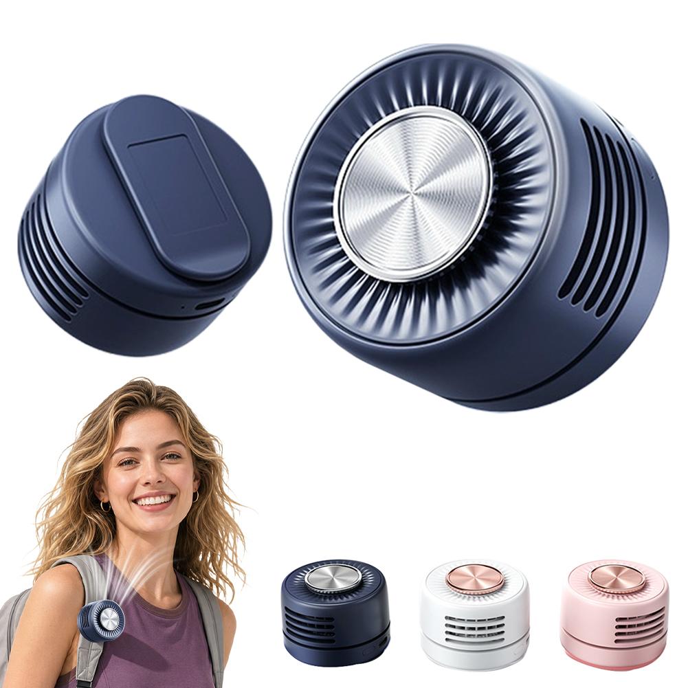 Portable Bladeless Clip Fan 360° Rechargeable Mini USB Desk Fan Small Cooling Fan for Outdoor Travel Office