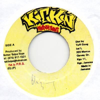 

7inch Record CAPLETON - Blazing NONE Kickin Producti Jamaica Reggae, Ska & Dub Used