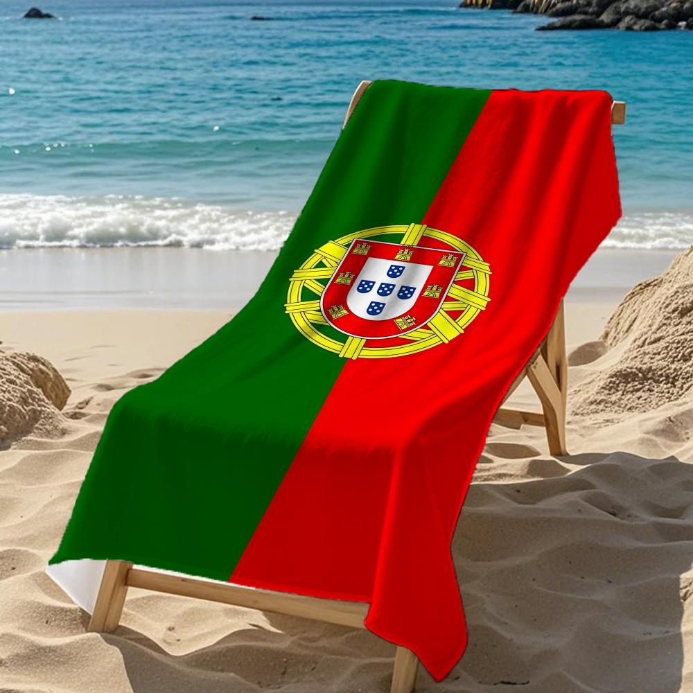 Flaga P-Portugalia Ręcznik Jakość Hotelu Pięciogwiazdkowego Ekologiczne Ultra Miękkie Grube Ręczniki & Ręczniki Plażowe