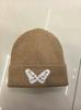 New butterfly knitted hat children's autumn and winter outdoor loose face small big head circumference warm ear protection wool cold hat