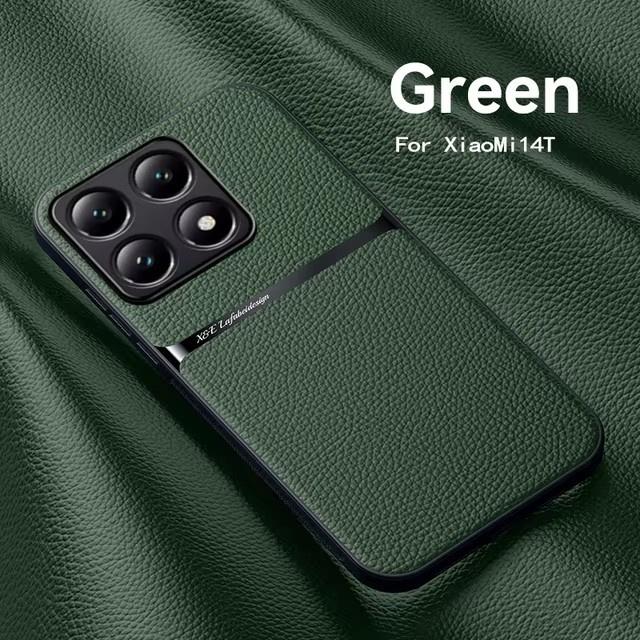 

Leather Magnetic Case For Xiaomi 14T 15T 13T Pro 11T Shockproof Back Cover For Mi 14 13 12 11 Pro Car Holder Phone Cover Mi 13