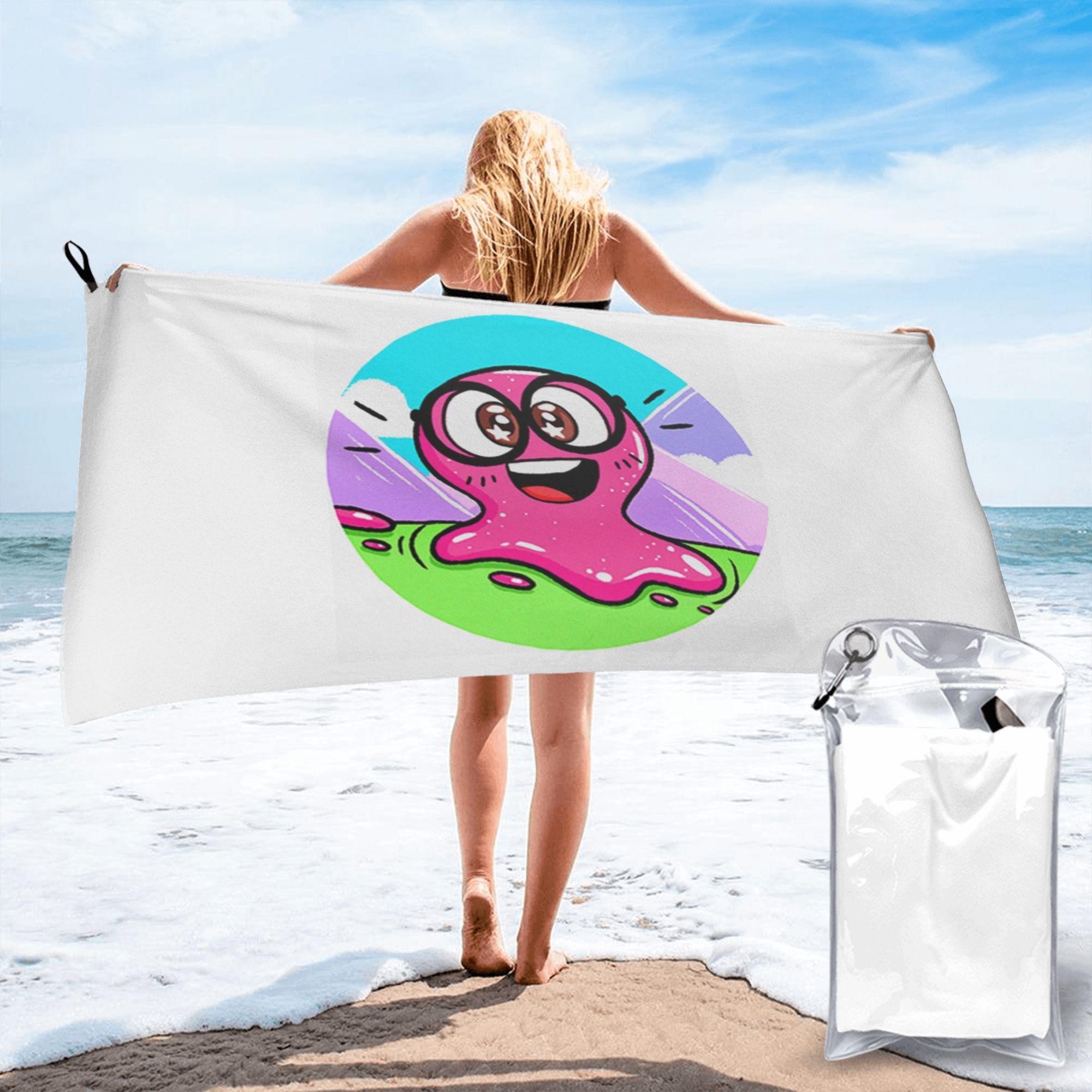 Super Slick Slime Sam Beach Towel Soft Microfiber Quick Dry Absorbent Quick Towels For Swimming W30*H60(CM)