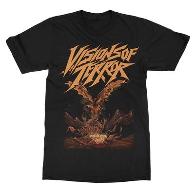 Visions of Terror Phoenix Rising Band TShirt  Cotton Graphic Tee Unisex Women Summer Streetwear Top