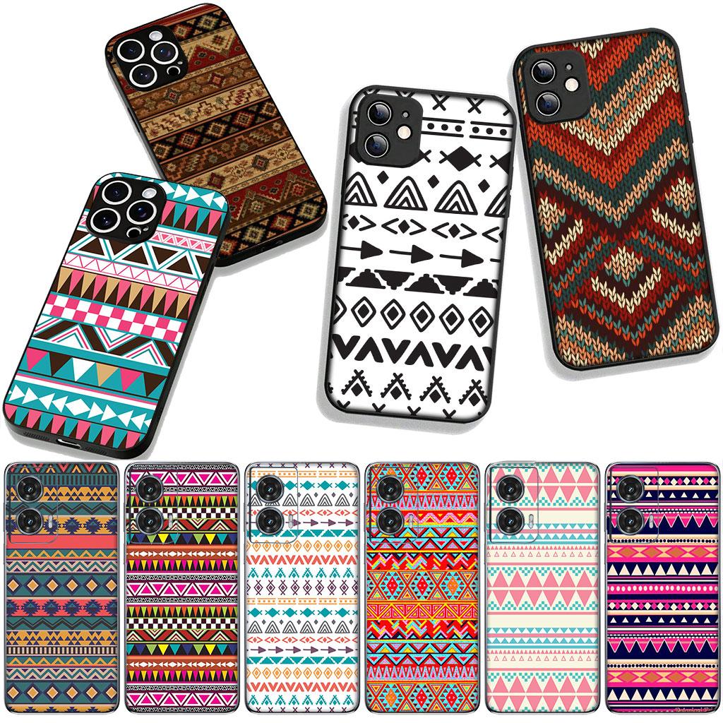 for Samsung Galaxy A36 A17 A26 A07 A35 A54 A53 A13 A33 A34 S9 S20 S21 FE S10 Plus Case Texture Aztec Tribal Tribe Colorful Cool