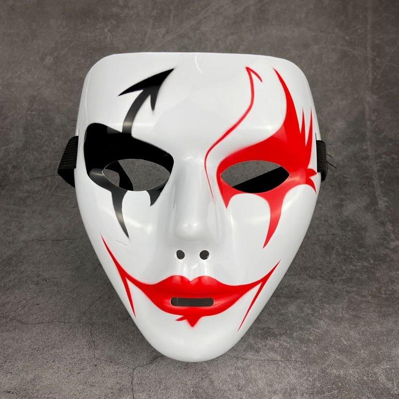 Barnemaske Halloween rekvisitter Masquerade full ansiktsmaske Hip Hop Voksen Håndmalt Hvit Street Dance Menn Voksen Maske
