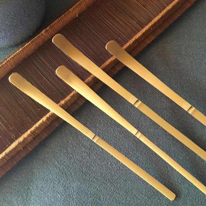 Handmade White Bamboo Matcha Spoon Clean Tea Set Teaspoon Matcha Tool Not Easy Deform With Break Durable Tea Needle