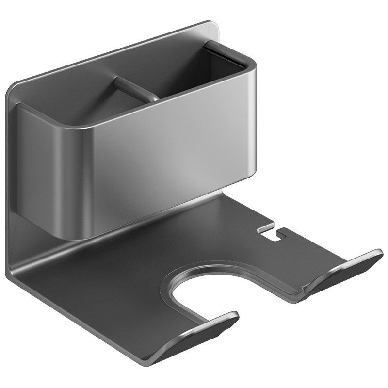 Wall-Mounted Punch-Free Dyson Hair Dryer Storage Bracket for Bathroom