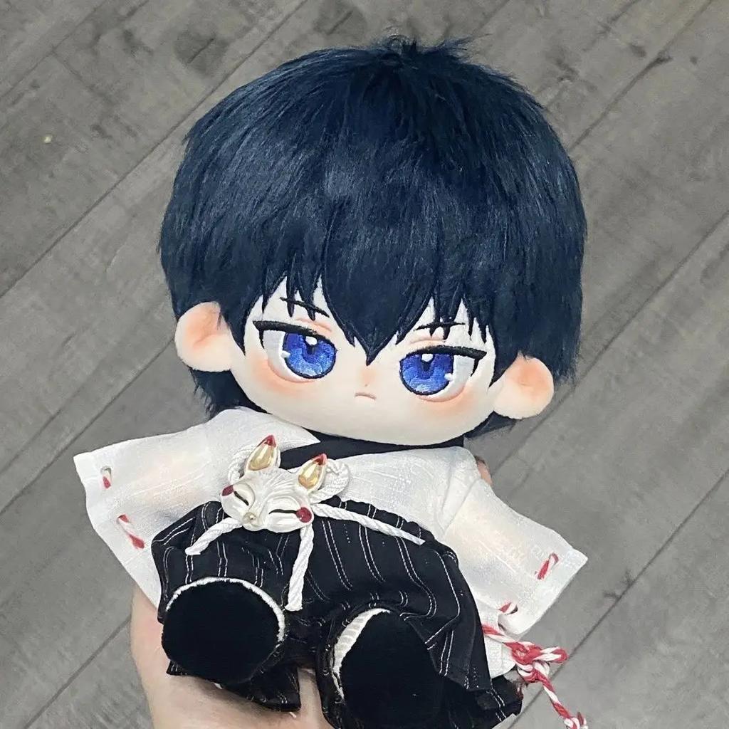 Stuffed Blue Lock Isagi Yoichi 20cm Cotton Doll Gift Toys for Girls Boys DIY Dress-up Puppet Animation Collections