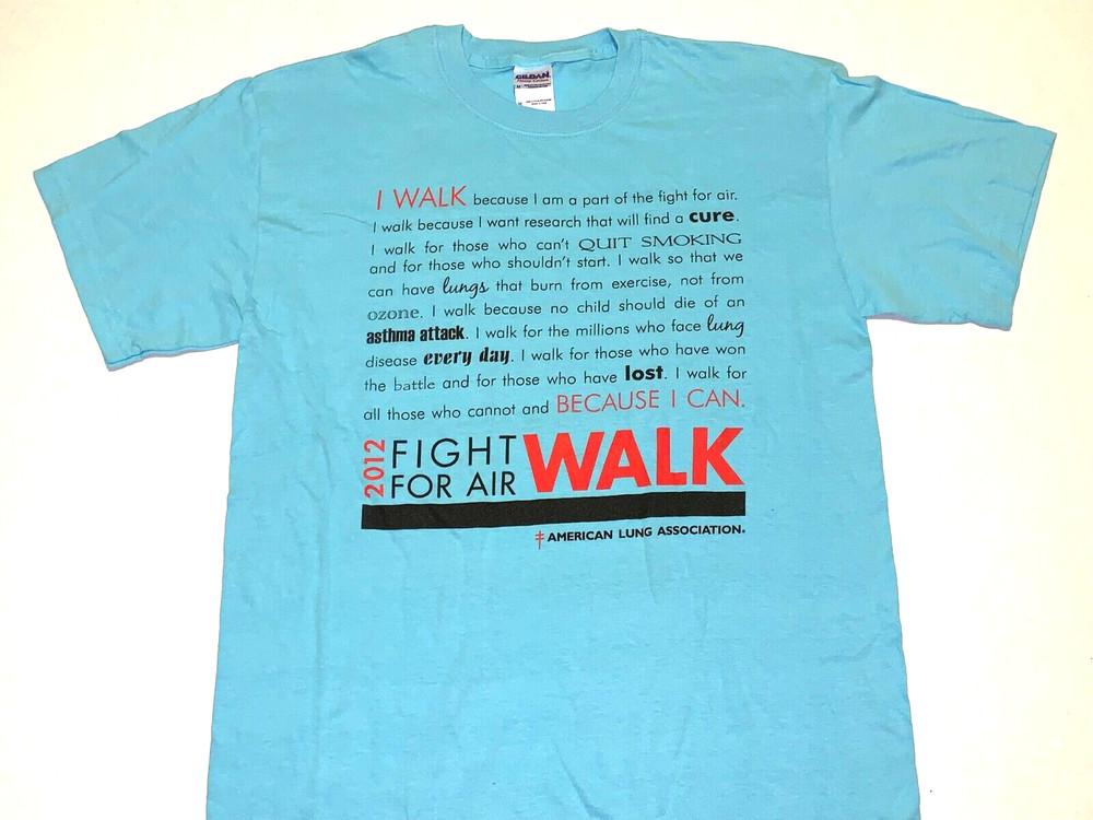 American Lung Association 2012 Fight For Air Walk T-Shirt New! MEDIUM Unisex T-Shirt XXXXL