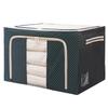 Oxford Cloth Steel Frame Foldable Storage Box - Large Dustproof Organizer