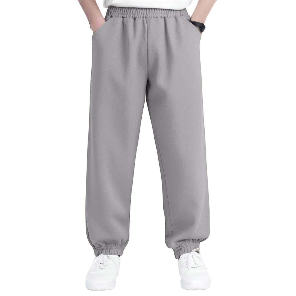Kids' Casual Pants - Solid Color Sport Pants With Pockets