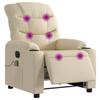 VidaXL Fauteuil Inclinable de Massage Électrique, Chaise de Relaxation avec Dossier, Siège avec Accoudoirs, Fauteuil TV de 3206644