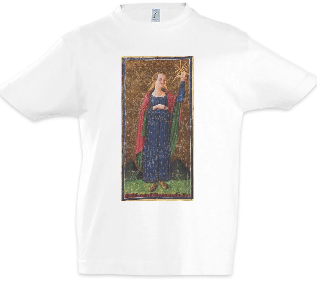 Таро Аркан Звезда Дети Мальчики Футболка Логотип Карты Звезда Карта Карты- 140