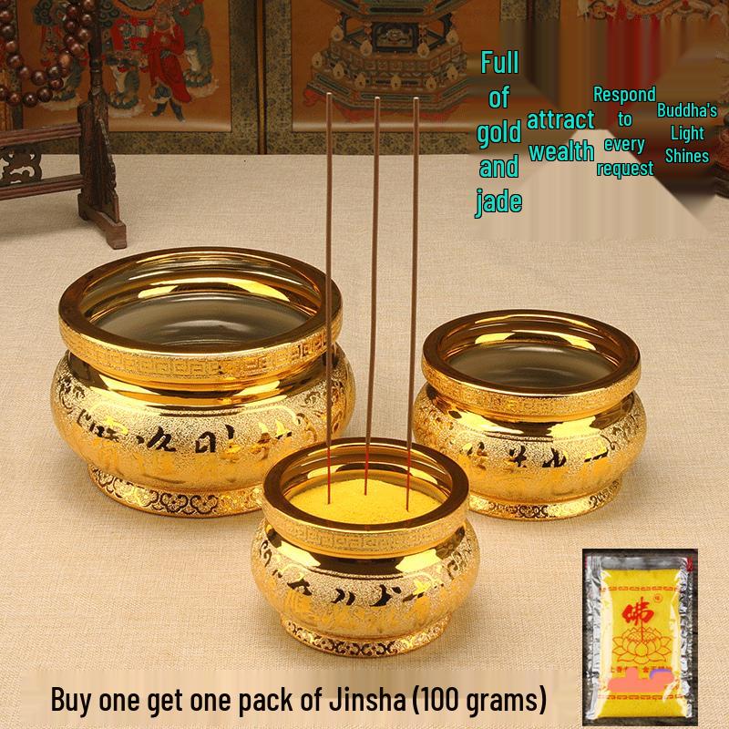 Ceramic Indoor Incense Burner for Buddhist Offerings - Small Holder for Living Room or Buddhist Hall.