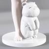 Creative Glowing Figurines Human Animal Theme Mini Statue Resin Material Craft Ornament Indoor Living Bedroom Home Decoration Cr