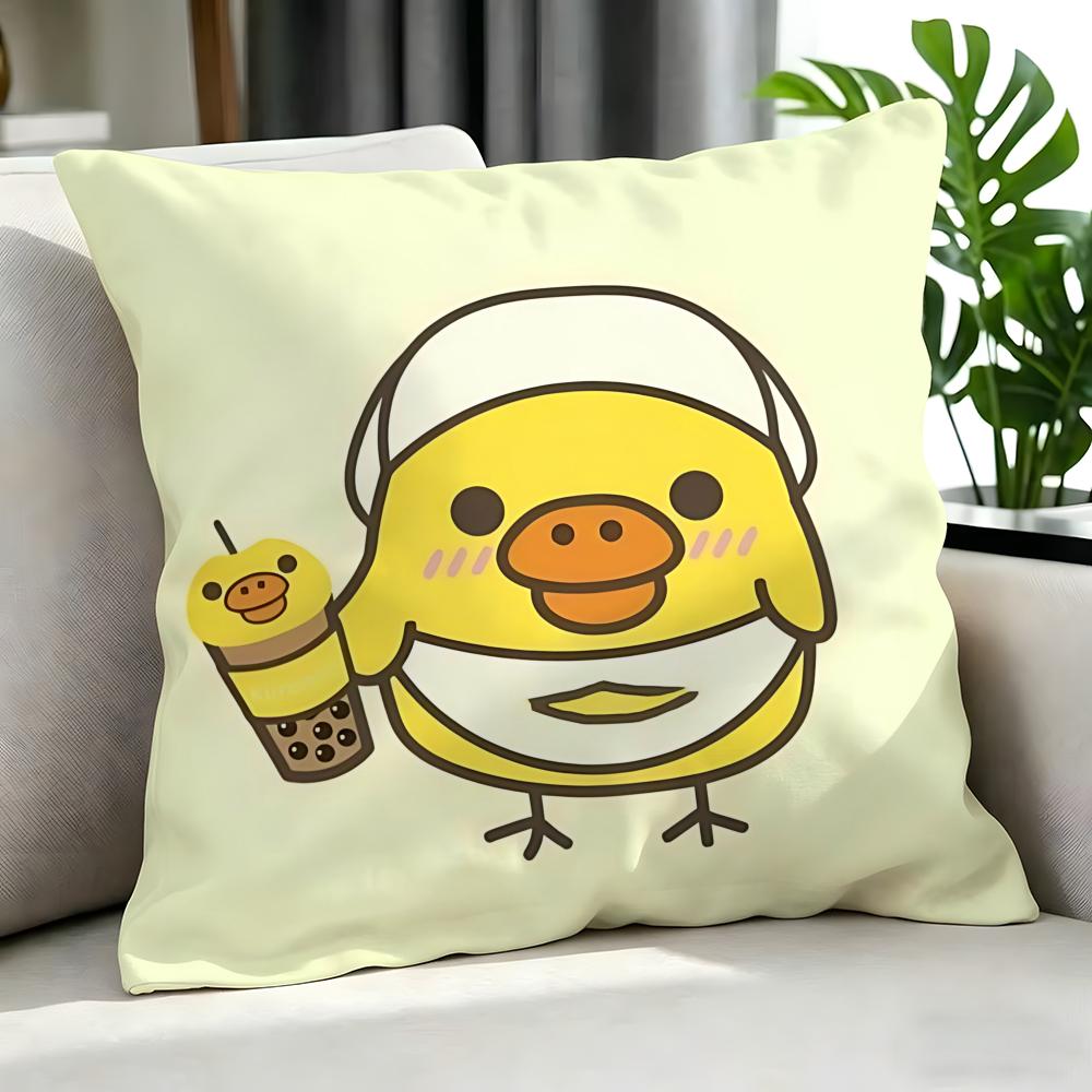character Kamonohashikamo Cushion Cover Cushion Cover Set 4Pcs 50x50 45x45 40x40 Pillowcase Decorative Sofa Home Decor