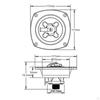 RV Water Inlet Connection City Premium Round Replaces Fill for Camper