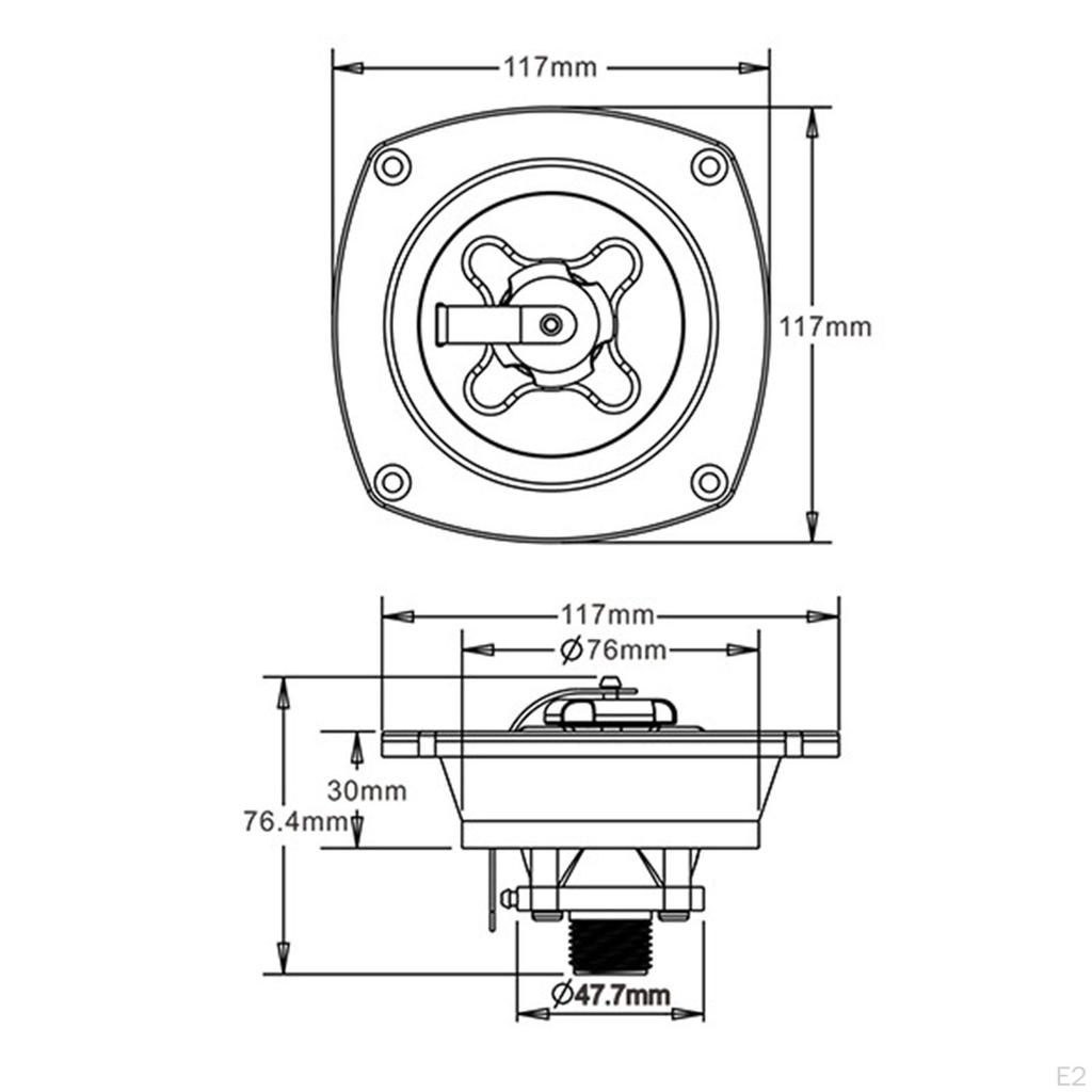 RV Water Inlet Connection City Premium Round Replaces Fill for Camper