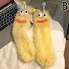 Funny Socks Autumn Winter Coral Fleece Floor Socks Couple Sleep Sock Fuzzy Socks Funny 3D Xmas Cartoon Eyes Fluffy Socks