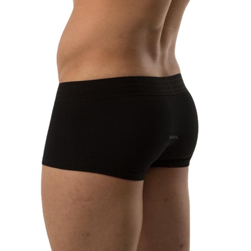 Breathable Low-Rise Cotton Boxer Briefs with U-Shape Pouch Support