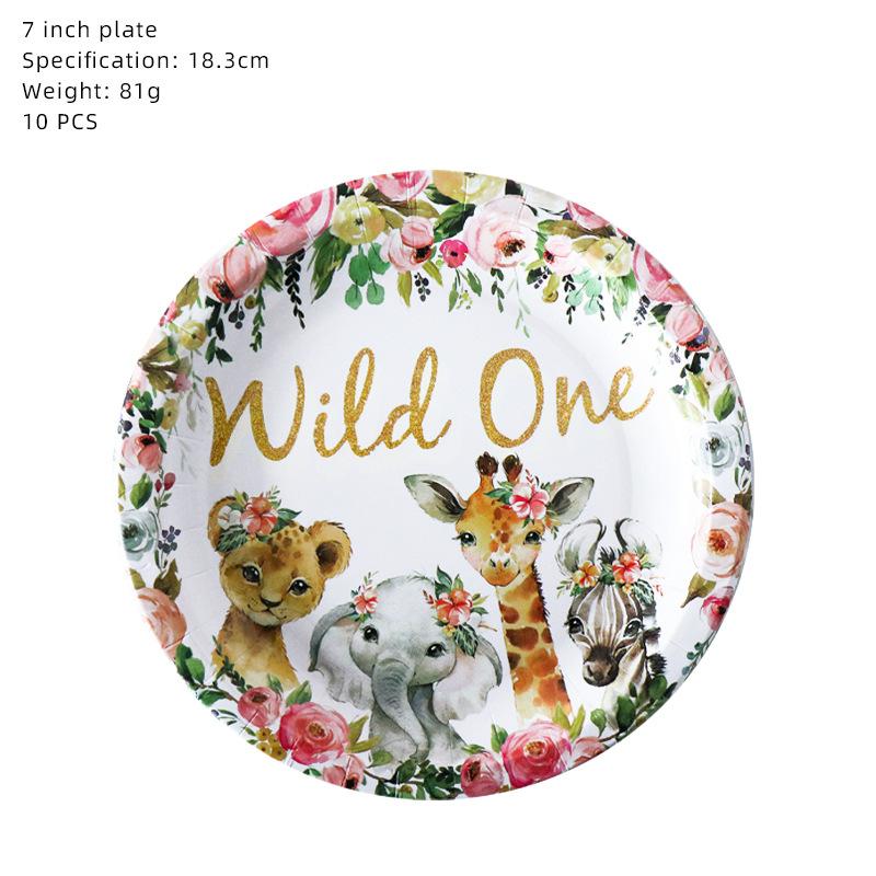 Wild Party Supplies Wildone Gold Wild Birthday Decoration Female Treasure First Year Arrangement Birthday Arrangement
