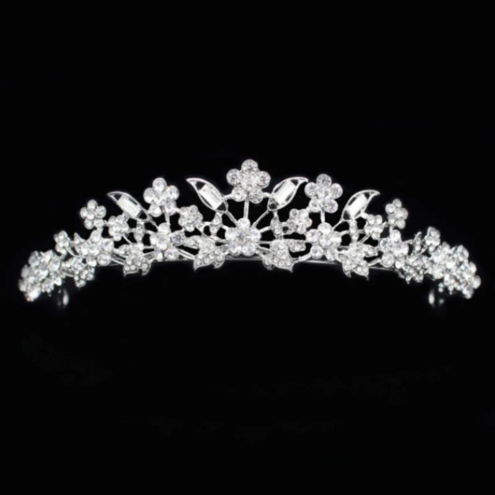 Luxury Shiny Crystal Tiara Headband Exquisite Rhinestone Bridal Crown Wedding Bride Headwear Women Girl Pageant Prom Birthday