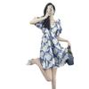 Maternity Clothes Pure Desire Wind Bubble Sleeves Floral First Love Dress Summer New Summer New Sweet Thin Dress
