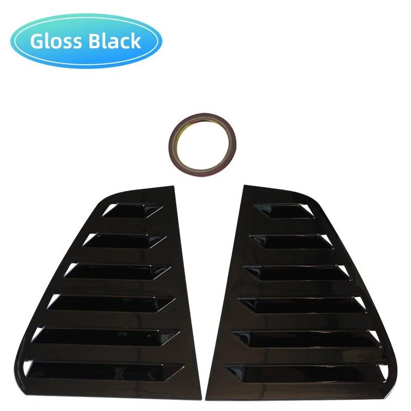 

2 шт., накладка на заднюю жалюзи автомобиля для Volkswagen VW Golf 7 MK7 7,5 GTI GTD R R-Line 2013-оконные жалюзи, боковая вентиляционная накладка Gloss Black