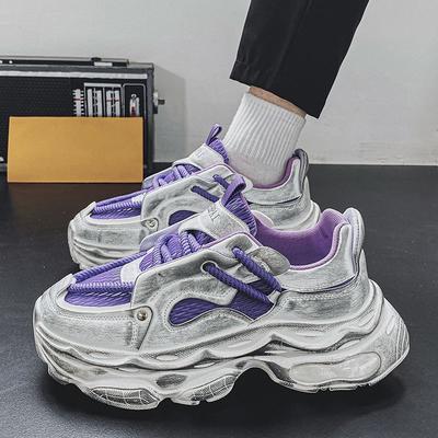 Gepolsterte Innensohle Low-Top Dicke Plateausohle Herren Casual Sneaker Hohe Qualität Einfacher Schuh in Aktion Outdoor-Sportschuhe für Herren