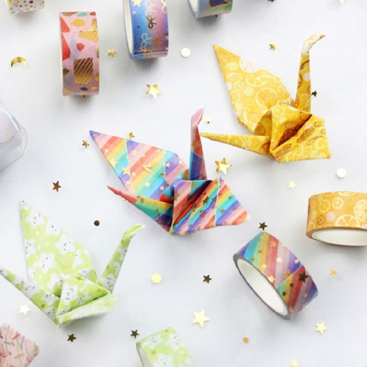 12Roll Decorative Paper Tape 15mmX3Meter Per Roll Aesthetic Masking Tape for Art Craft Scrapbooking Notebook Journal