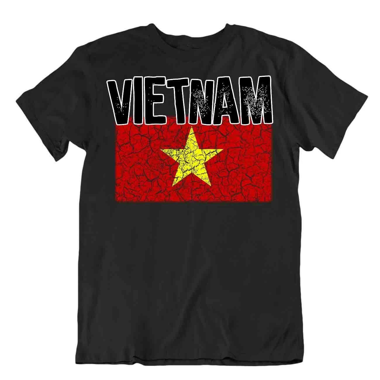 Flag T-Shirt Vietnam Fashion Country Souvenir Gift Tee Pride logo S