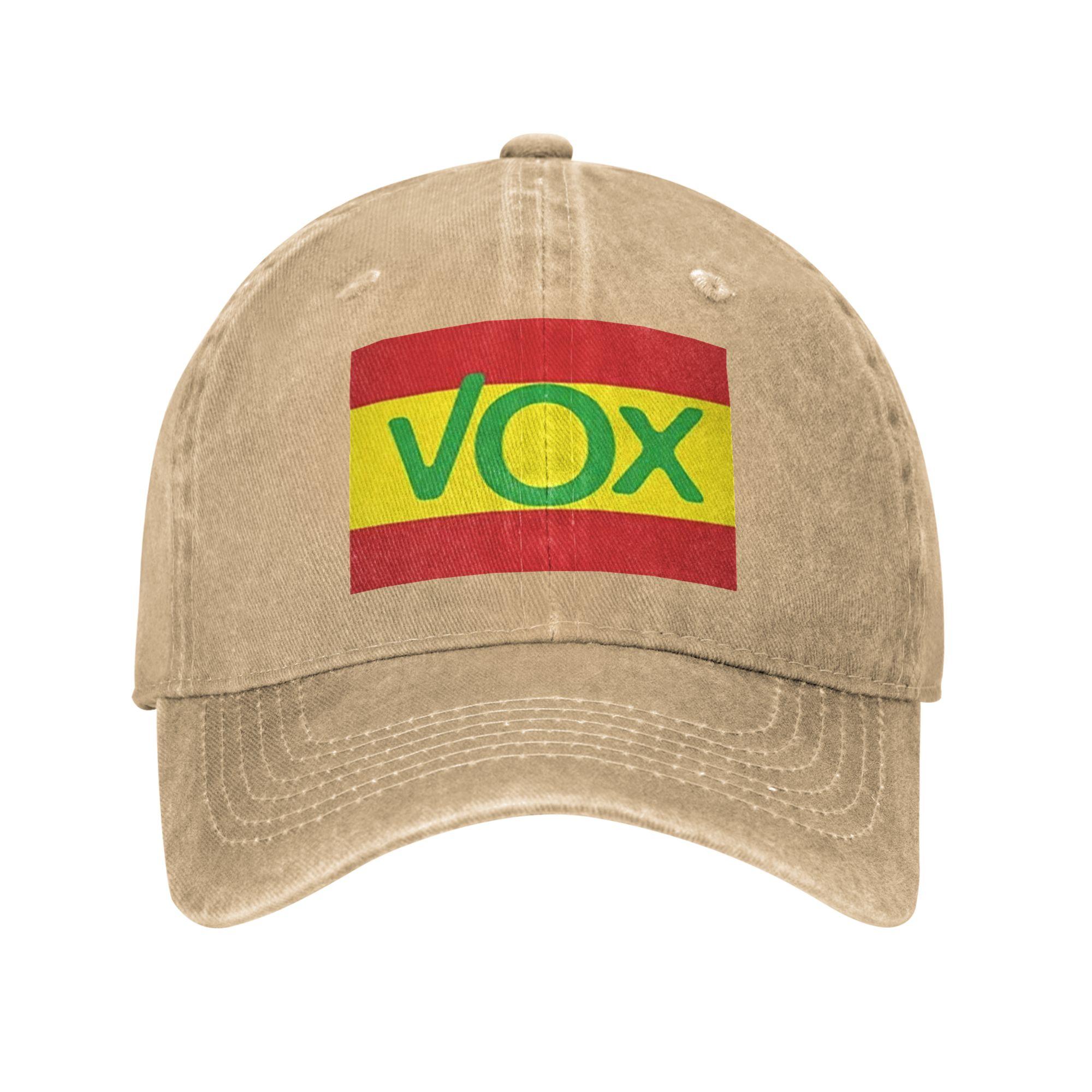 

Espana Vox Logo Spain Political Party Spanish Washed Denim Cap Casual Baseball Caps Adjustable Hat Summer Unisex Baseball Hats One Size