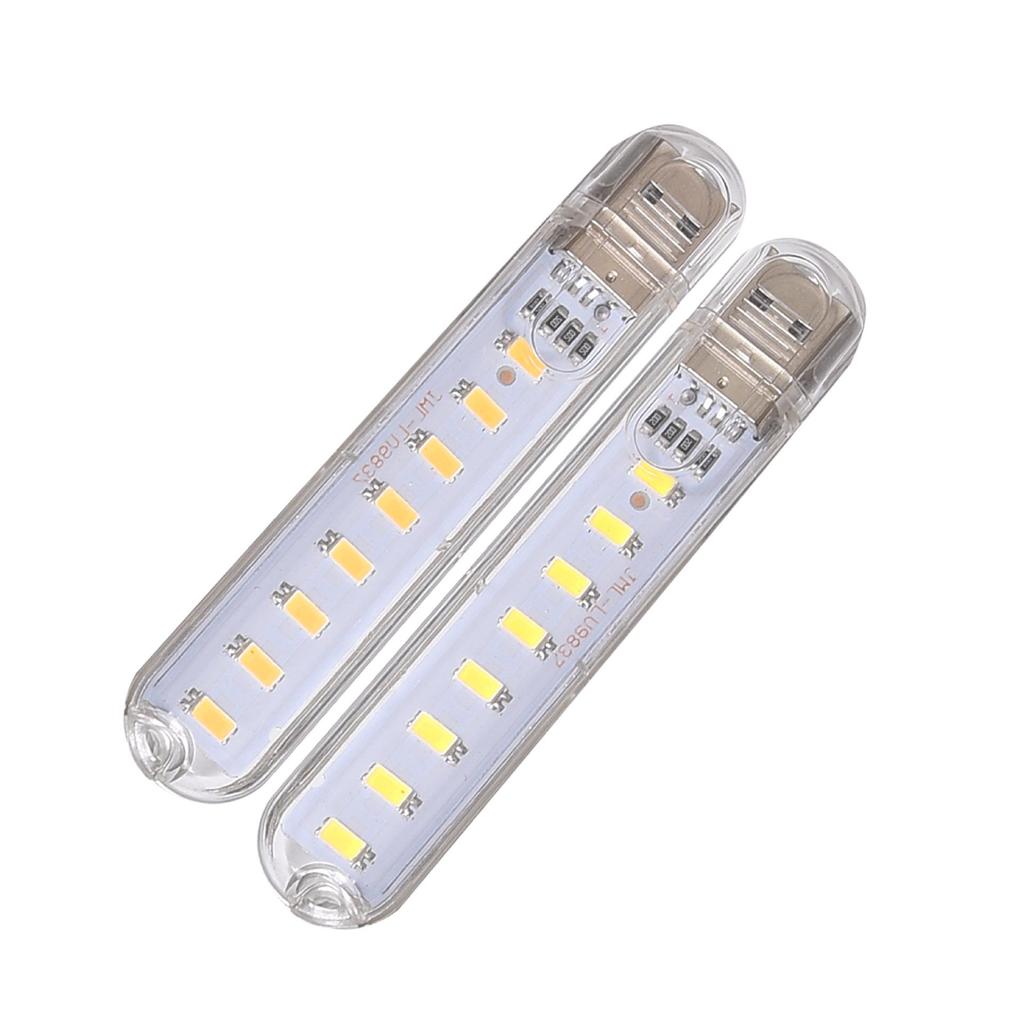 High-Brightness Touch USB LED Light with Power Bank and U Disk, 8 LED Beads Night Light Gift