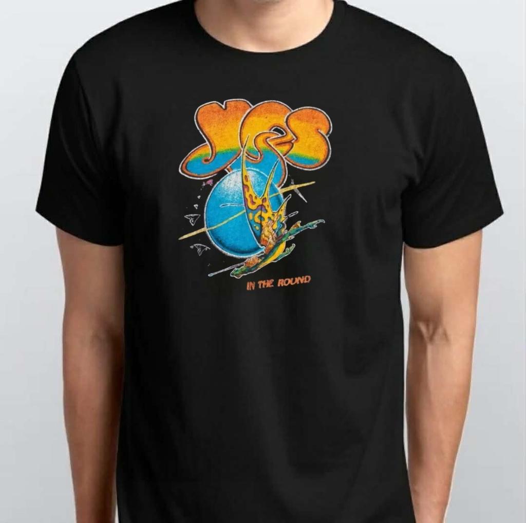 Yes Band Rare Design Unisex Graphic Print TSHIRT S M L XL XXL 3 4 XL Black