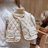 Girls' Lace Velvet Vest: Warm Korean-Style Winter Waistcoat