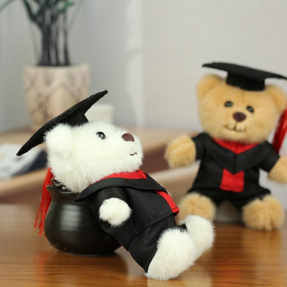 Pp Cotton Graduation Bear Doll With Doctor Hat Bear Animal Keychain  Boys Girls