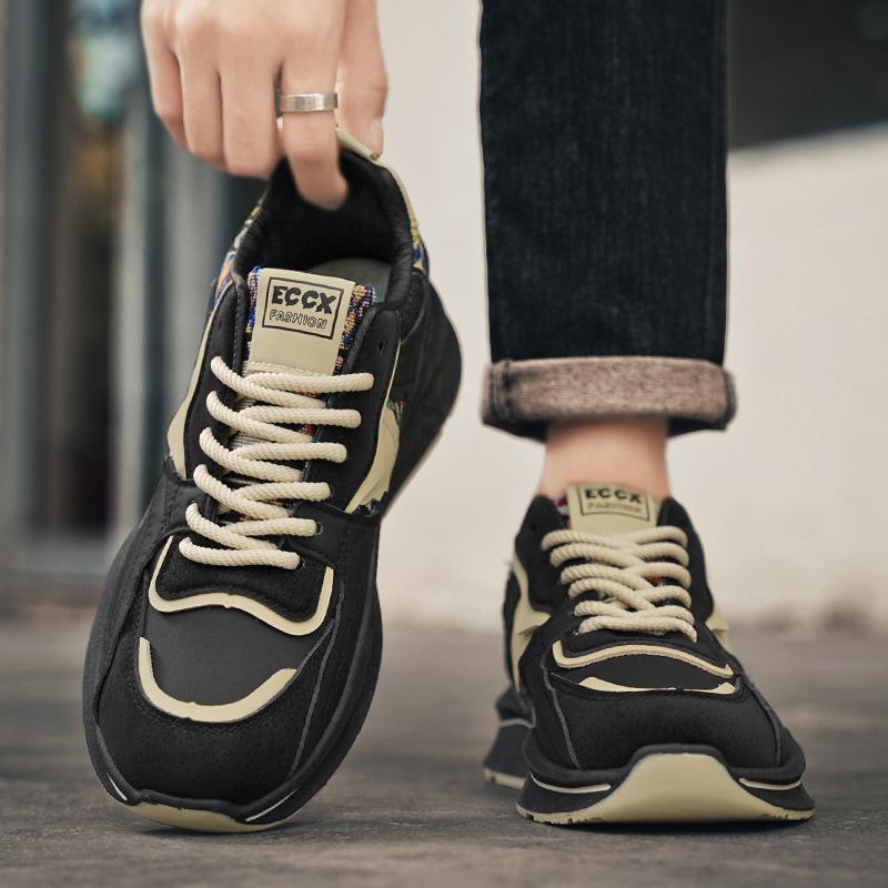 Low-top Running Platform Sports Dad Shoes Autumn and Winter Youth New Trend Heightening Leisure Travel Shoes Men's Shoes