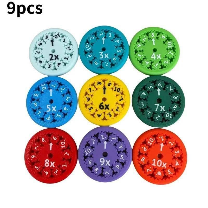 Educational Math Fidget Spinners For Learning Arithmetic With Colorful Plastic Material