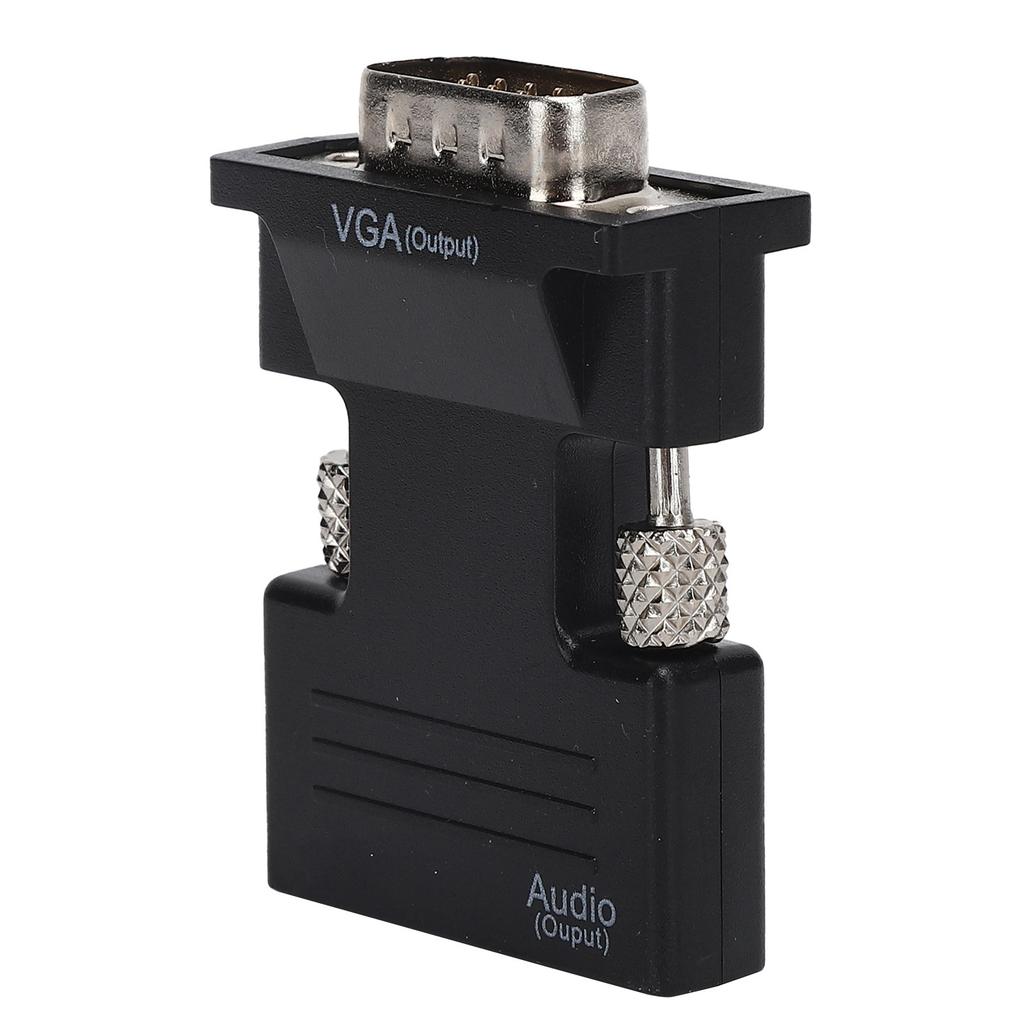 High Definition Multimedia Interface to VGA Converter Female to Male HD o Cable AdapterBlack