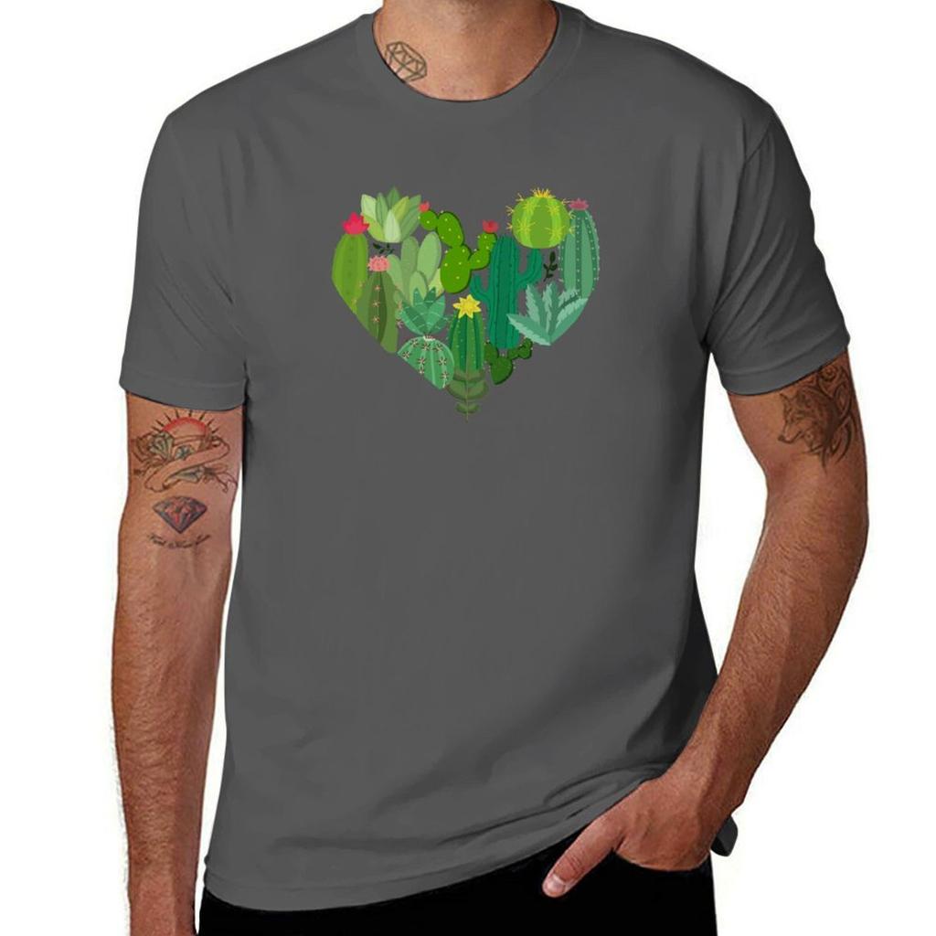 For the Love of the Cactus TShirt T Shirt Men 100 Cotton Luxury Brand Man Graphic T Shirt TShirt