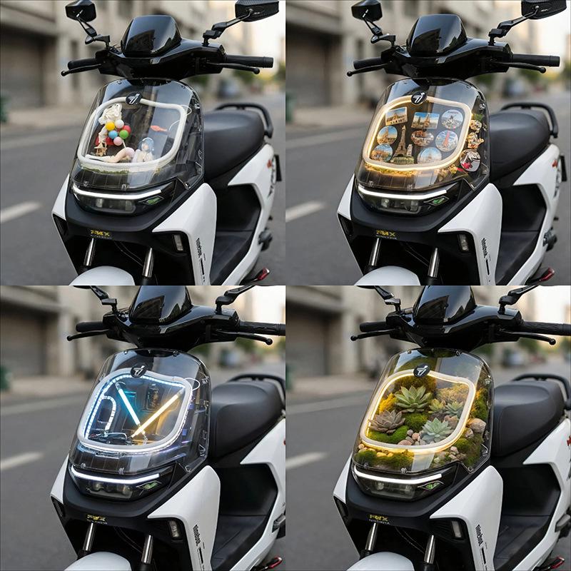 Transparent Front Panel for Ninebot Scooter: DIY Accessory (Models M95C, 85C, 80C, 95C+, M395C)