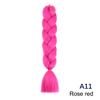 Jumbo Braiding Hair Long 24 Inch Hair Extensions Solid Color Synthetic Braids Hair Twist Braiding Hair For Women