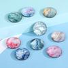 Custom Marble Pattern Crystal Glass Fridge Magnet with Flowing Sand Design