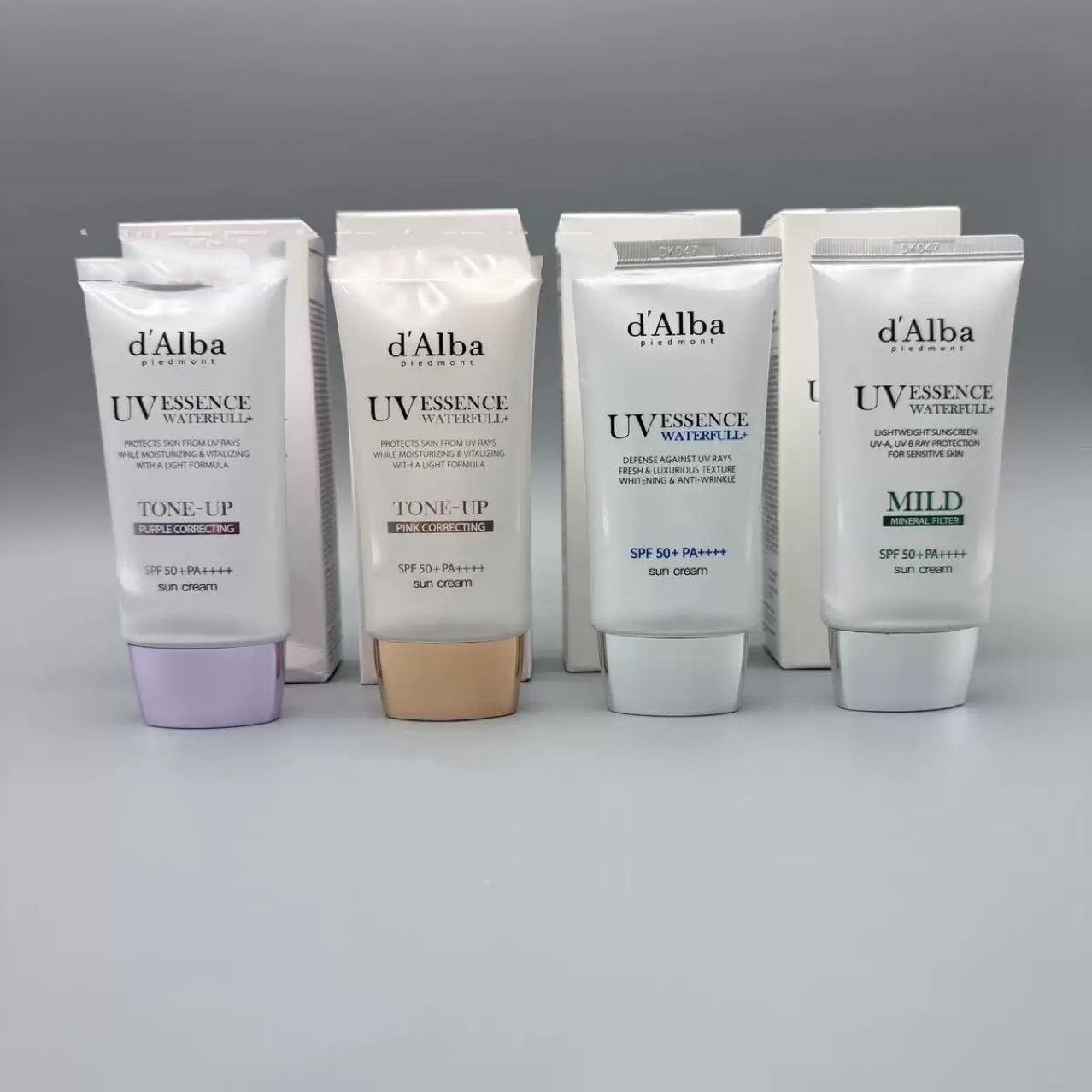 d Alba Korea Веганский Водянистый Солнцезащитный Крем - Увлажняющий, Осветляющий, Высокая Защита, Легкий, Дружелюбный к Коже Праймер фиолетовый