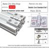 Hochleistungsscharniere aus Zinklegierung für Aluminiumprofiltüren (20/30/40/45)