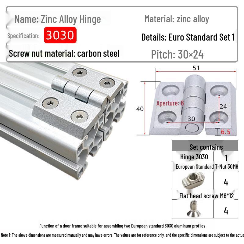 Hochleistungsscharniere aus Zinklegierung für Aluminiumprofiltüren (20/30/40/45)