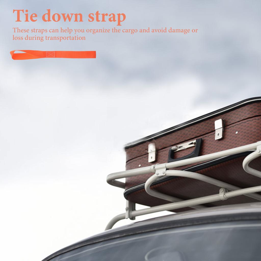 4Pcs ange Heavy Duty Binding Strap Luggage Straps Tensioning Belts Motorcycle Loop Strap Cargo Tie Down Straps Secure Fastening