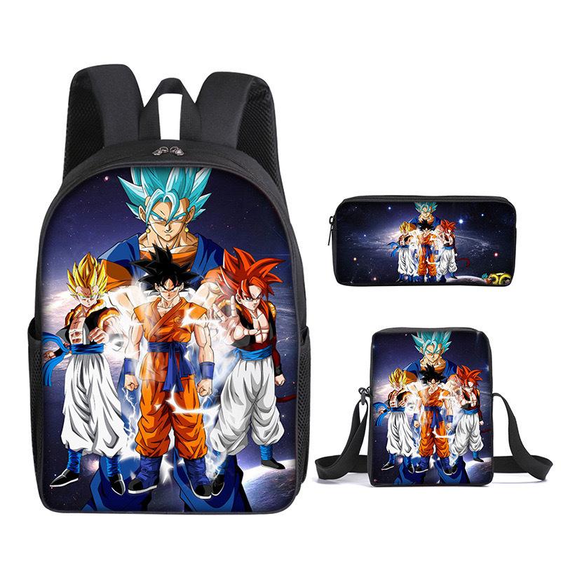 Dragon Ball Student School Bag Cartoon Dragon Ball Super Children'S Backpack, Satchel Pencil Case