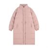 Knee-length big quilt down jacket women's 2024 winter thickened waist drawstring bread jacket