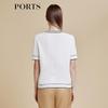 Ports Women's Color-Block Knit Short Sleeve Top